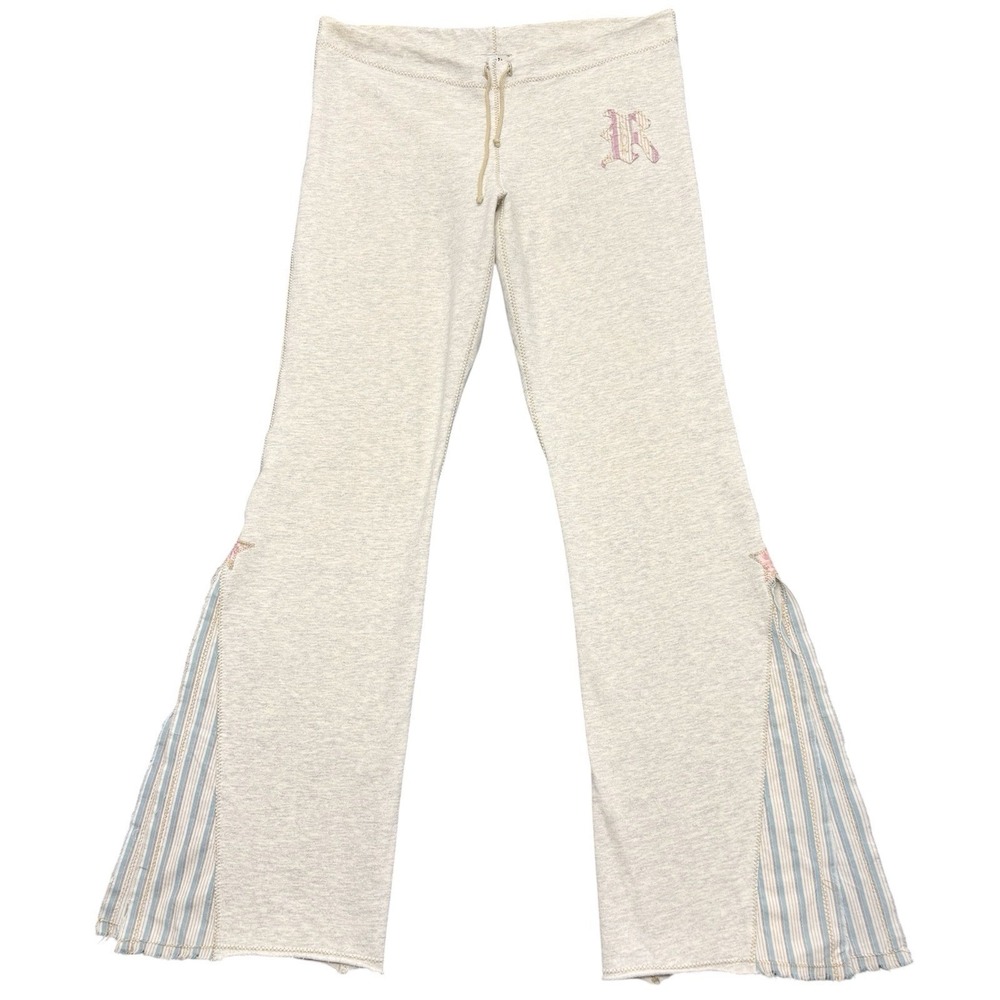 Vintage Y2K Riley Flare Sweatpants Sz S Gray 100% Cotton Pants Retro Made In USA